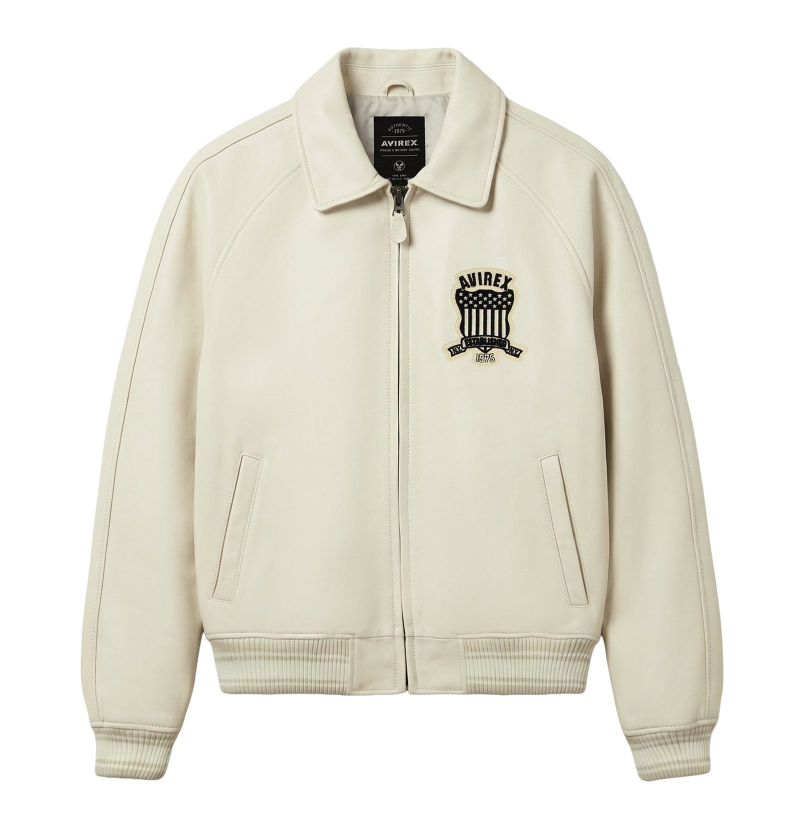 Men’s Icon White Leather Bomber Jacket – American Flight Aviator Varsity Jacket – Vintage Style Real Leather Jacket for Men (7)