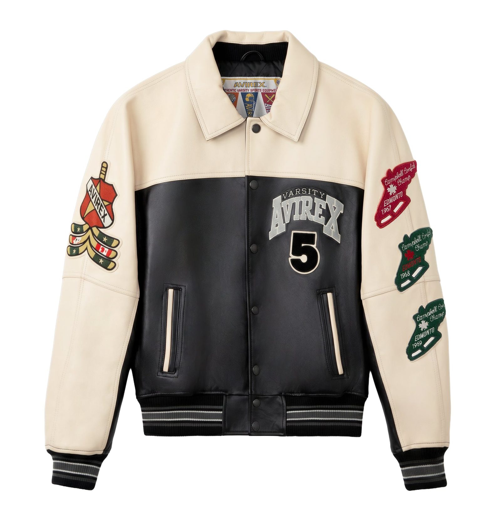 Men's Leather NORTHWEST WILD BEARS Bomber Jacket (7)