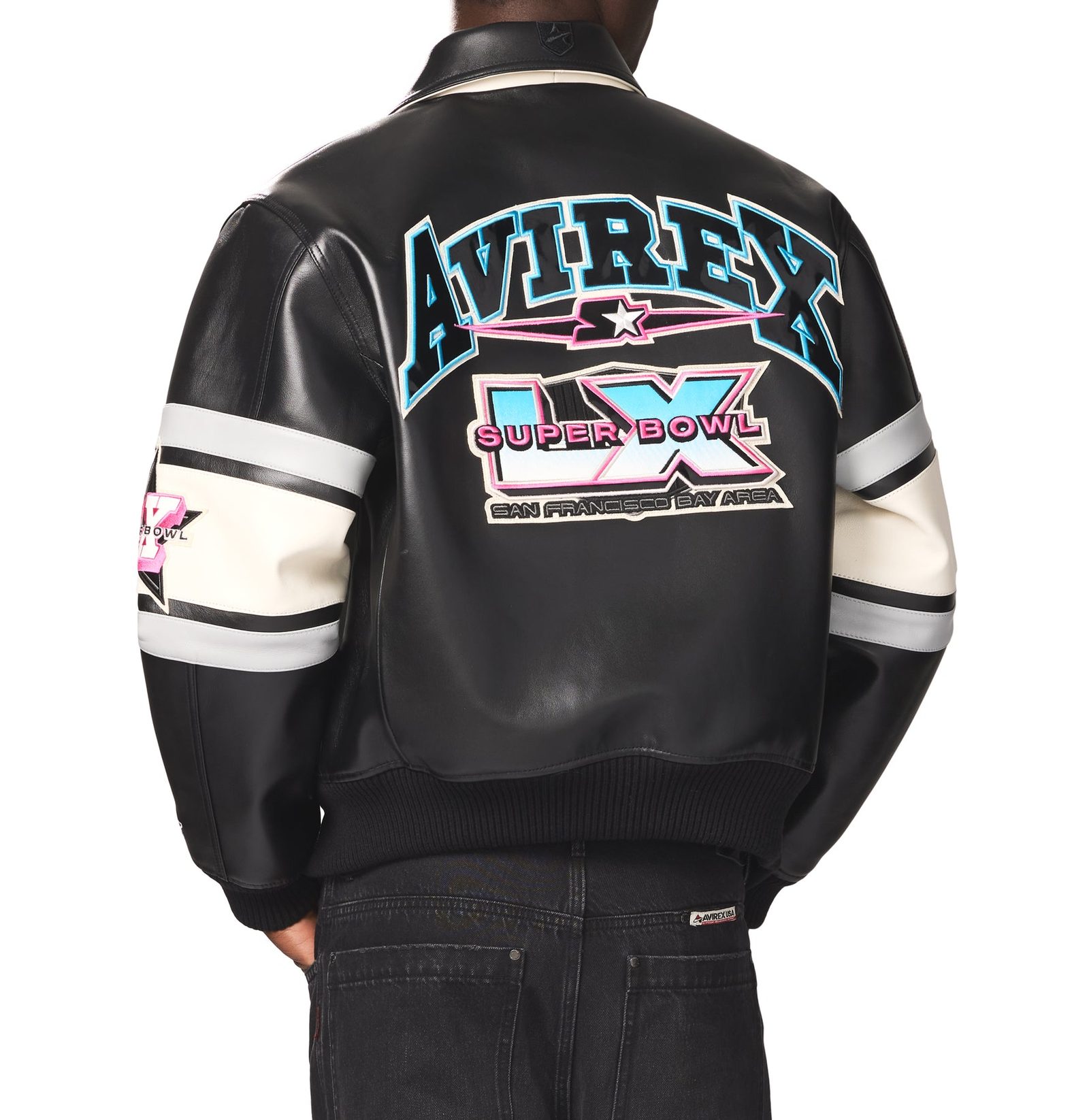 AVIREX X STARTER SUPER BOWL LX LEATHER JACKET (3)
