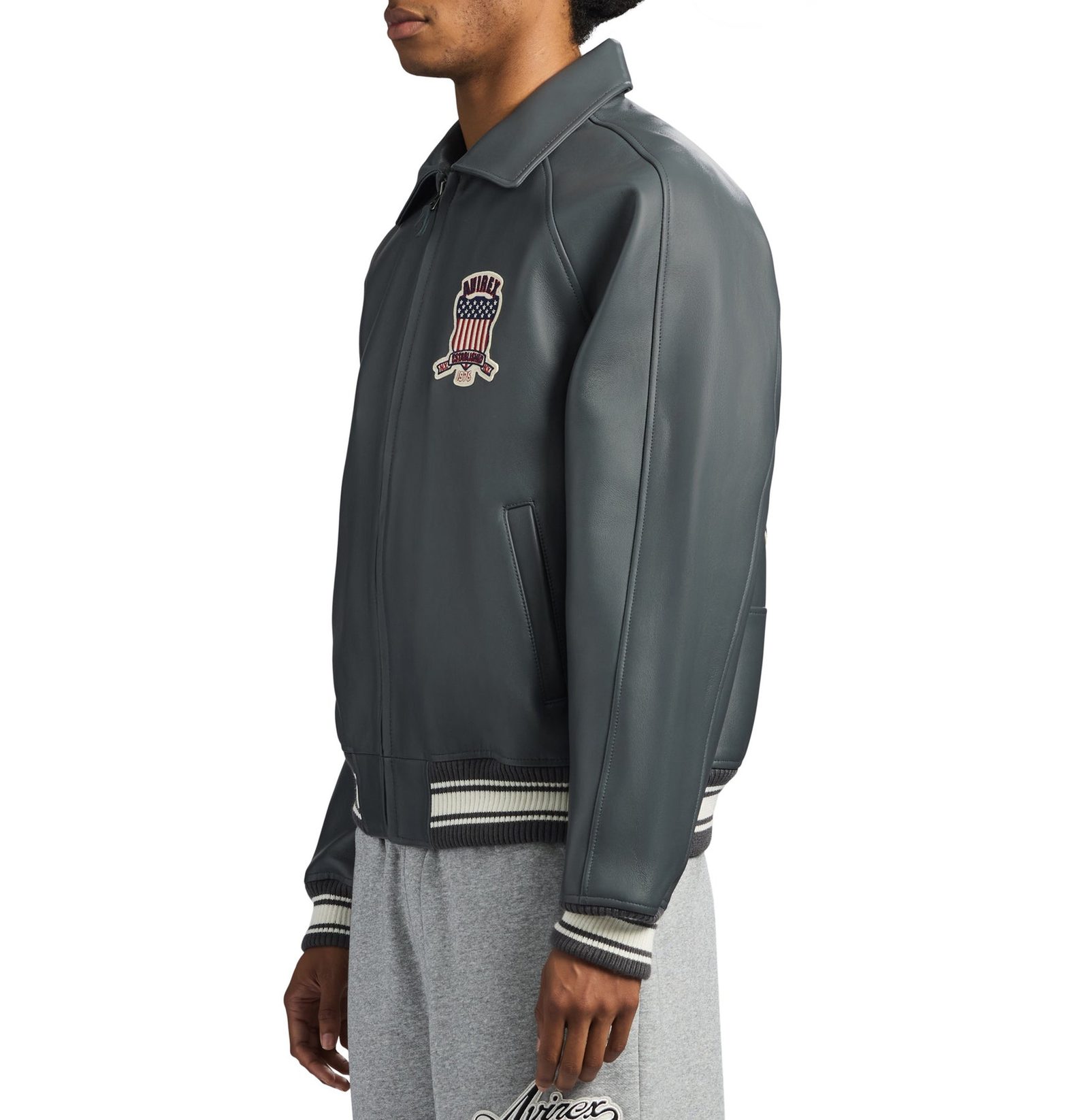 Men's ICON Leather bomber jacket (3)