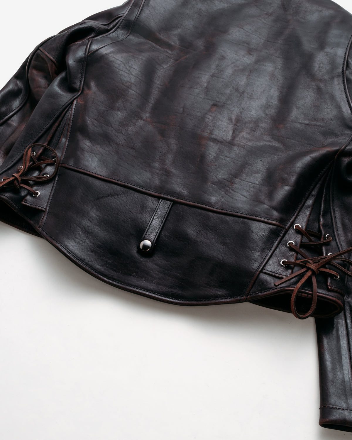 Men’s Vintage Distressed Black Leather Perfecto Biker Jacket (1)