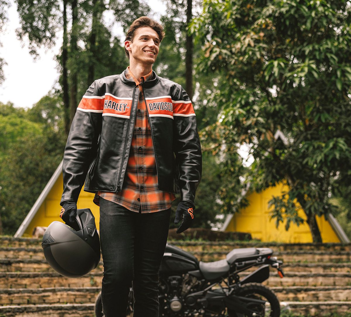 Men's H-D Trenton Leather Riding Jacket (5)