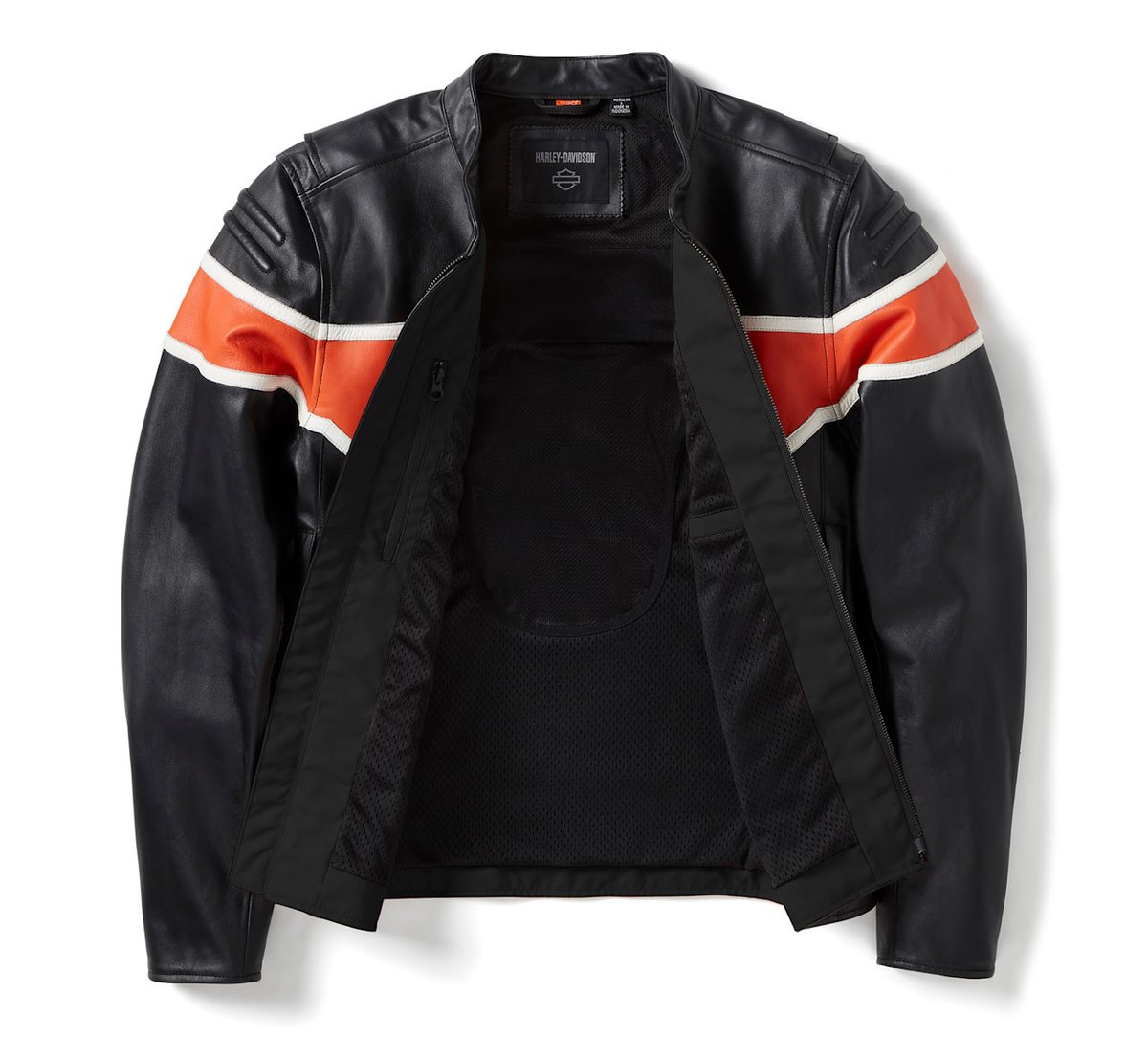 Men's H-D Trenton Leather Riding Jacket (6)