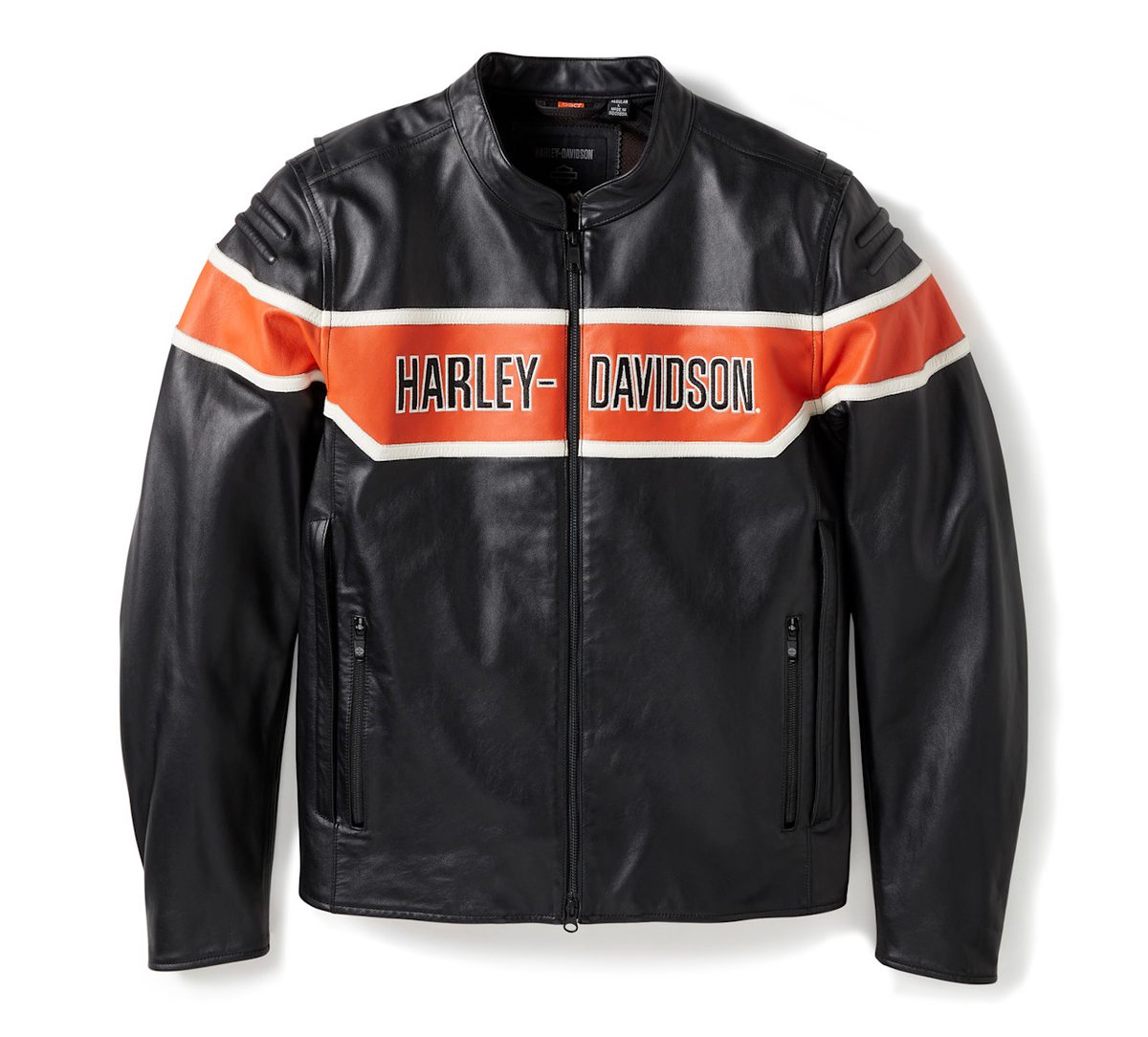 Men's H-D Trenton Leather Riding Jacket (8)