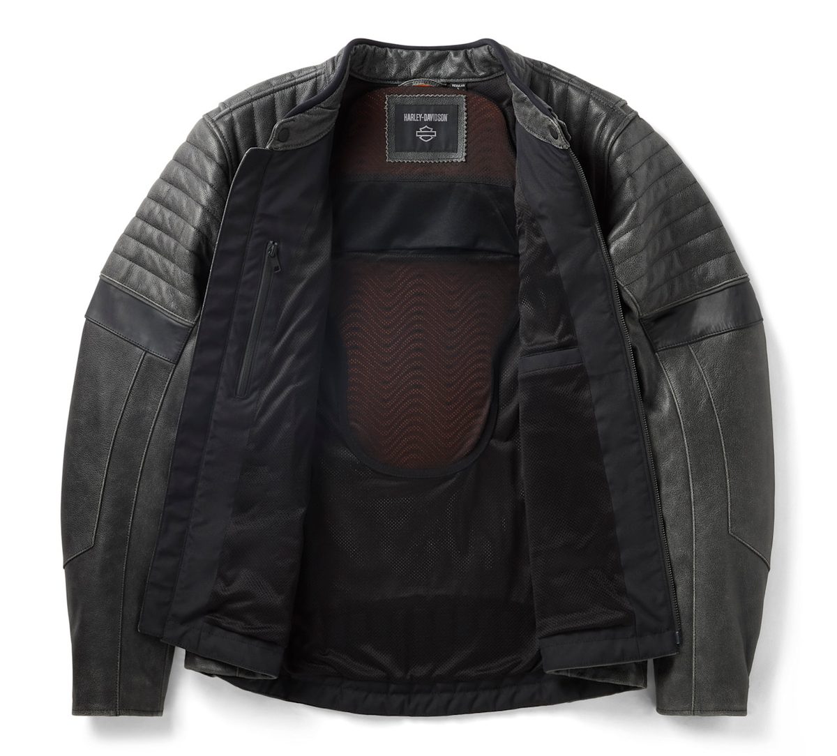 Men's H-D Passing Link III Leather Jacket (6)