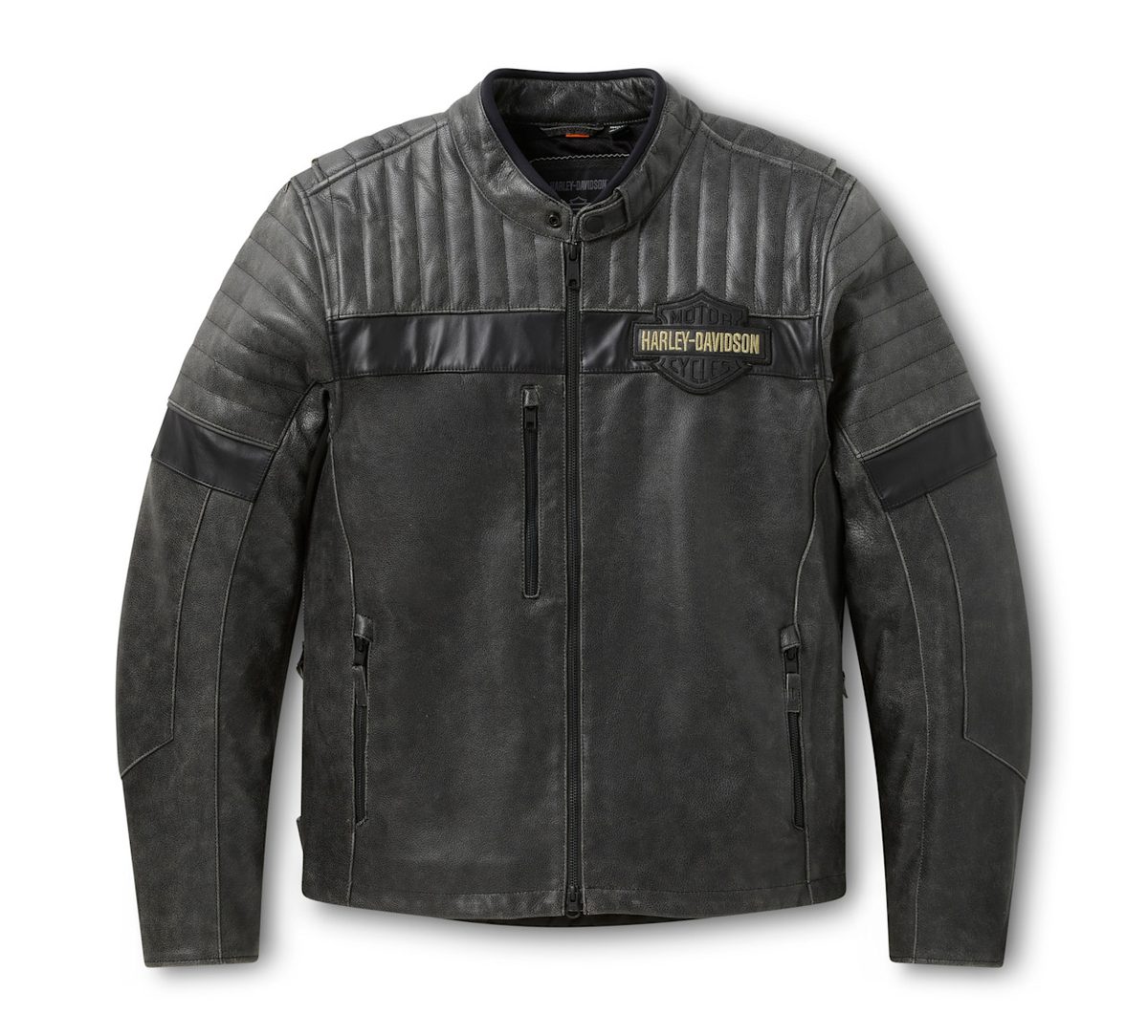 Men's H-D Passing Link III Leather Jacket (8)