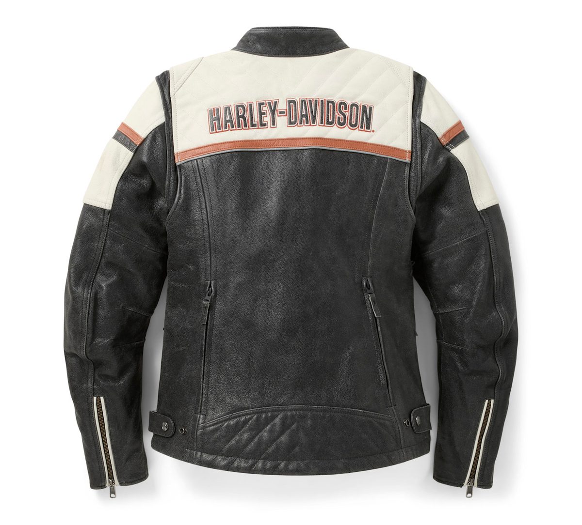 Women's H-D Miss Enthusiast III Leather Riding Jacket (6)