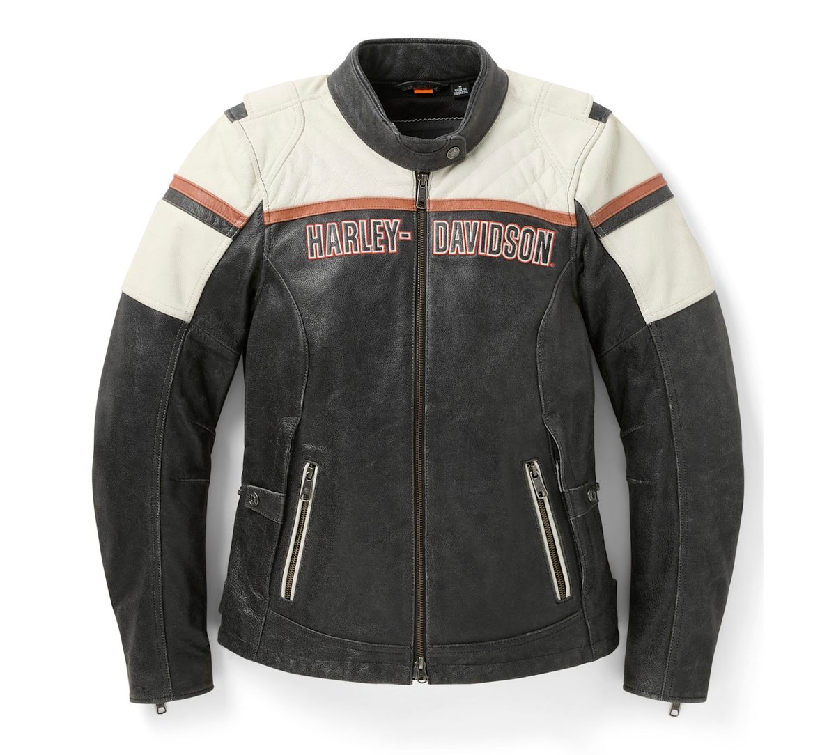 Women's H-D Miss Enthusiast III Leather Riding Jacket (7)