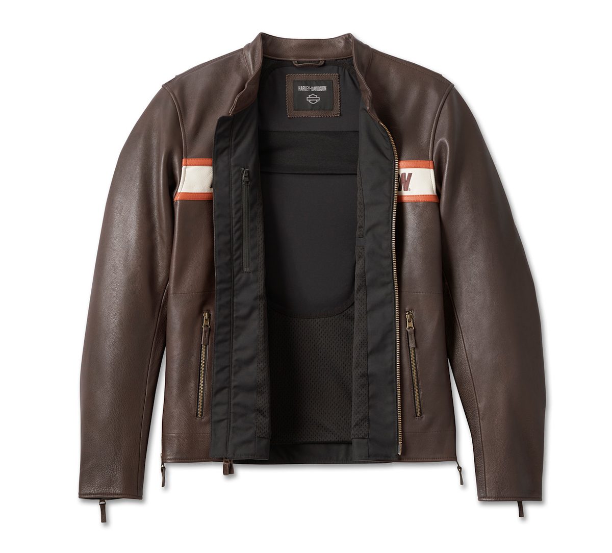 Men's Victory Lane II Leather Jacket - Java (1)