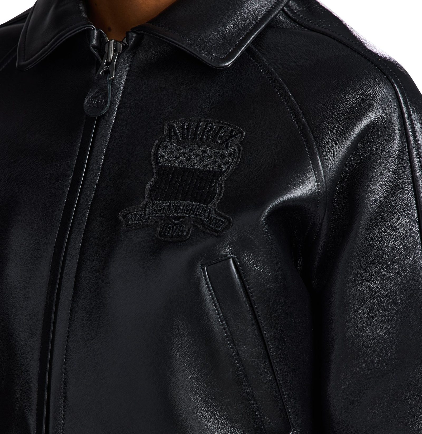 Women's Avirex TRIPLE BLACK CROPPED jacket (3)