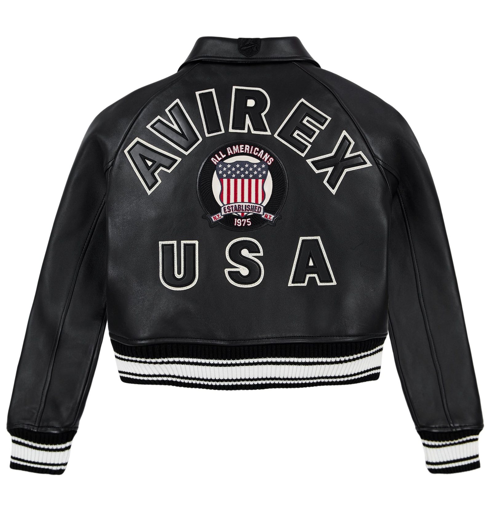 Women's Avirex JET BLACK icon Jacket (7)