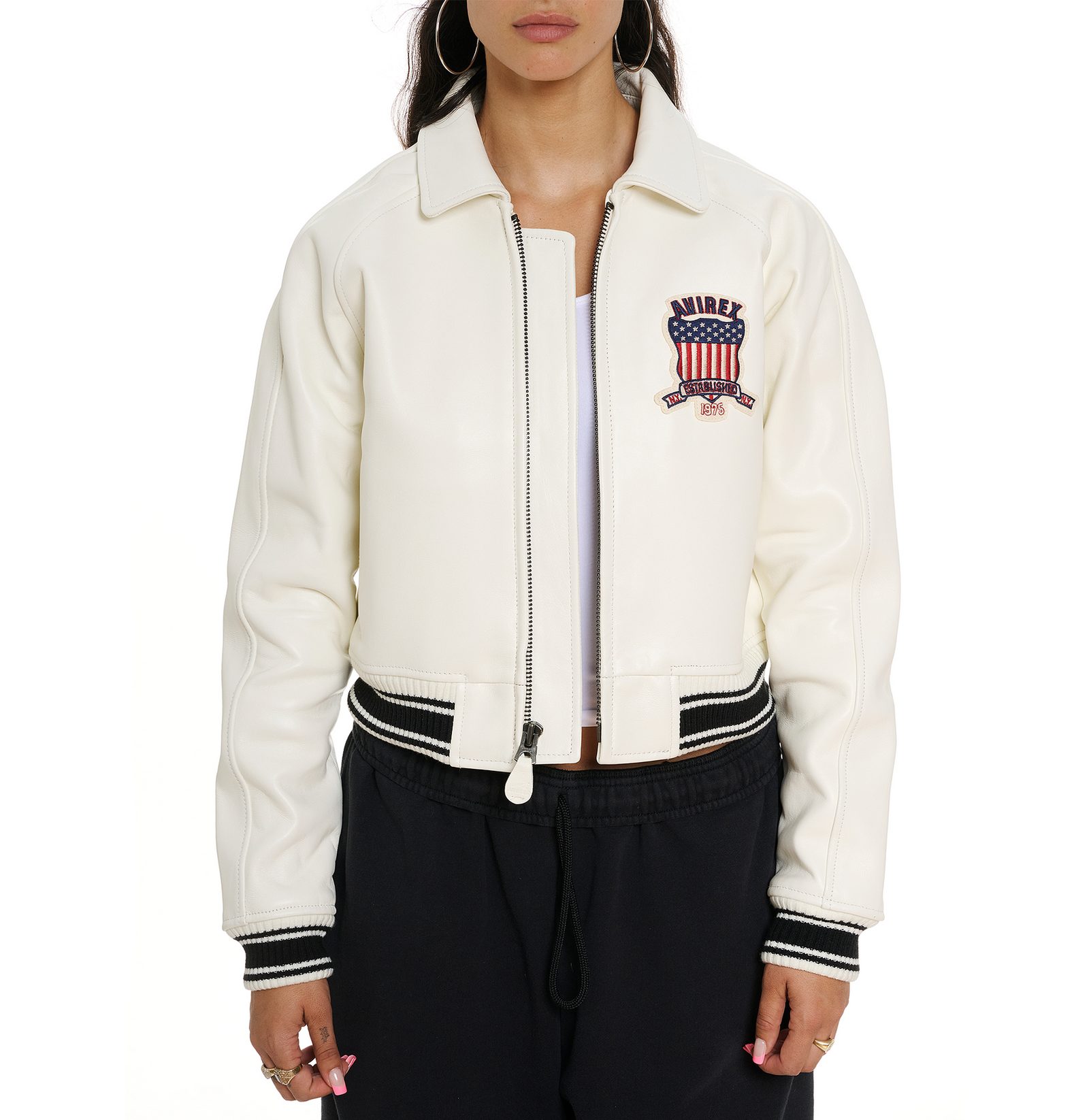 Women's Avirex SNOW WHITE icon jacket (6)