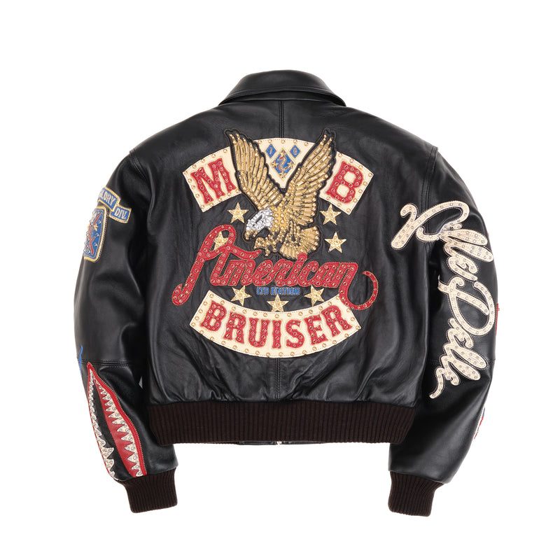 Women's Pelle Pelle American Bruiser Black MB Jacket (7)