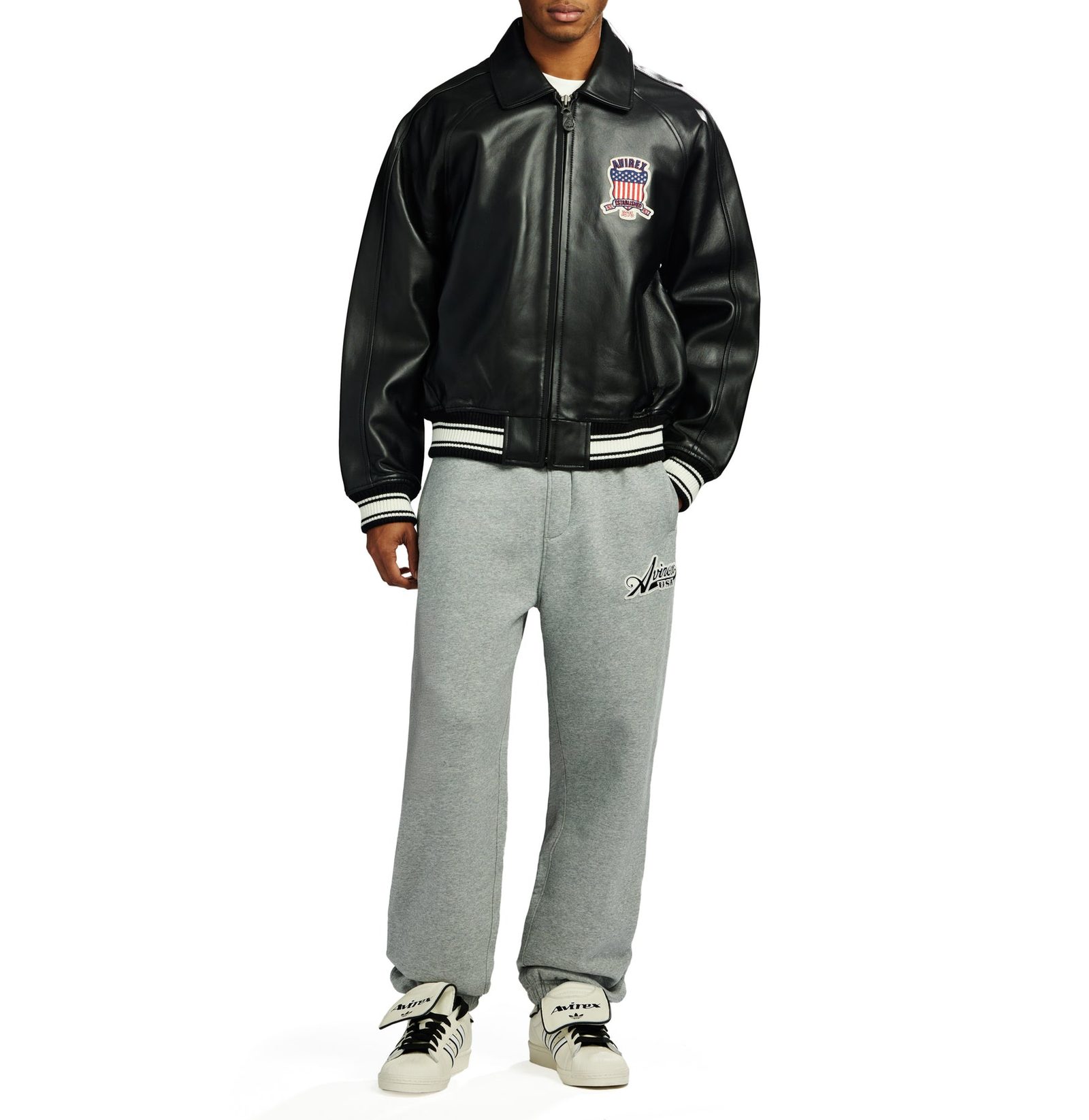 AVIREX BLACK ICON JACKET (4)